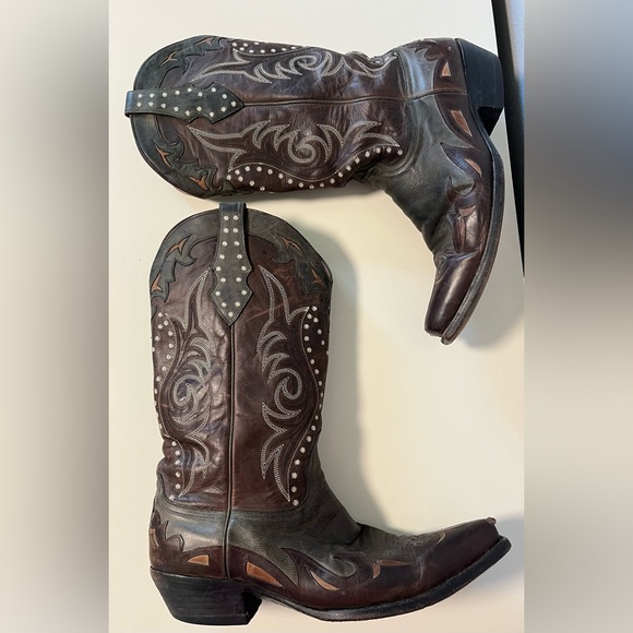Old Gringo Men’s sz 11D Brown Embroidered Leather Western Rodeo cowboy Boots main image 5